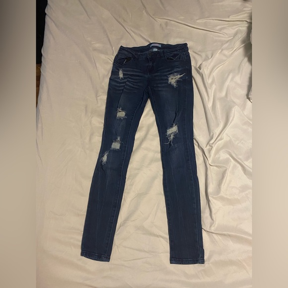 Ripped dark jeans - Picture 1 of 4